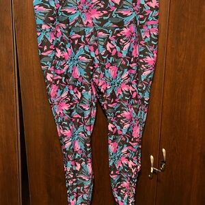 Lane Bryant Kids Leggings - Pink and Blue Floral